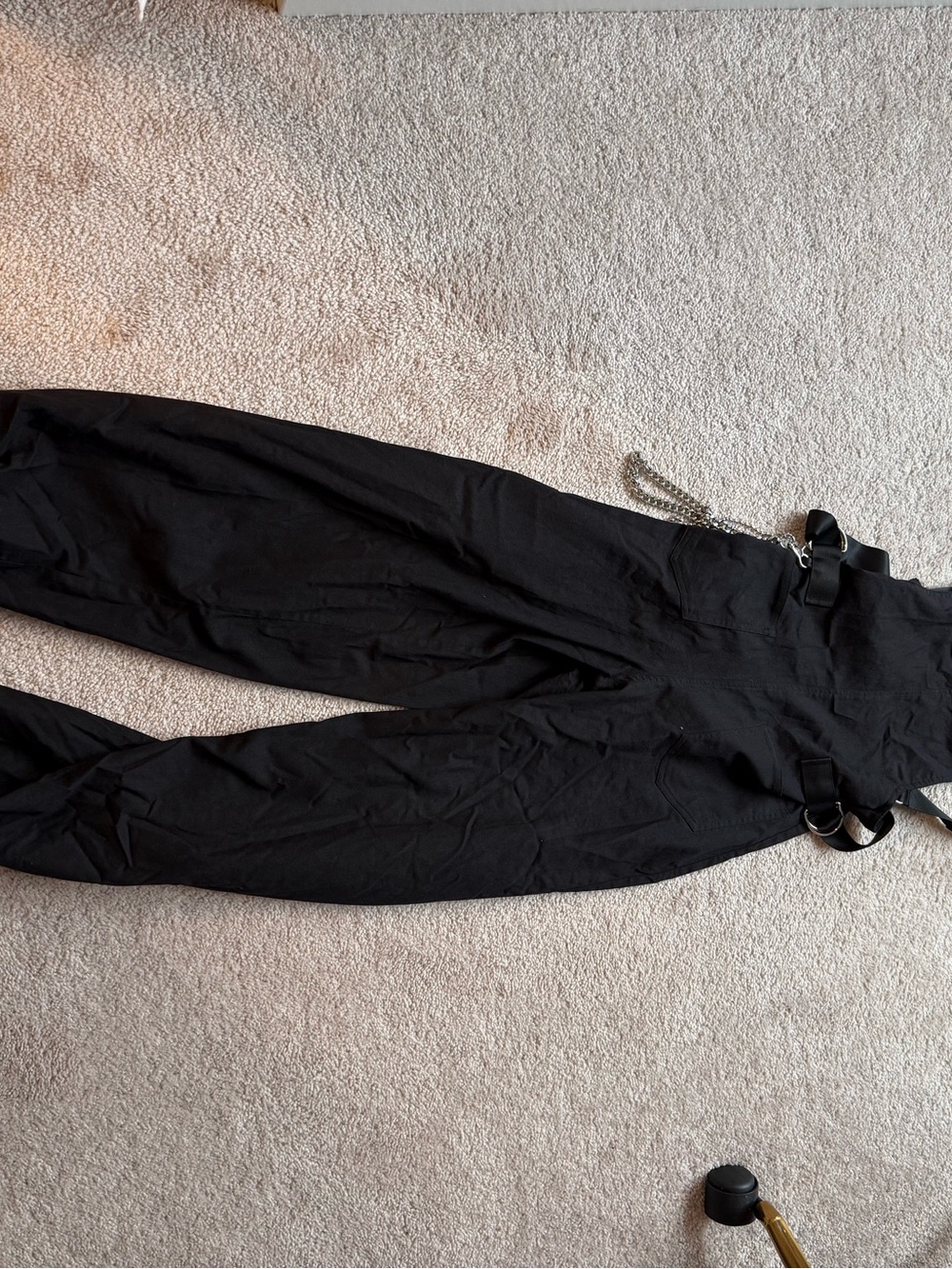 I.AM.GIA Cobain black overalls with chain - Picture 2 of 4
